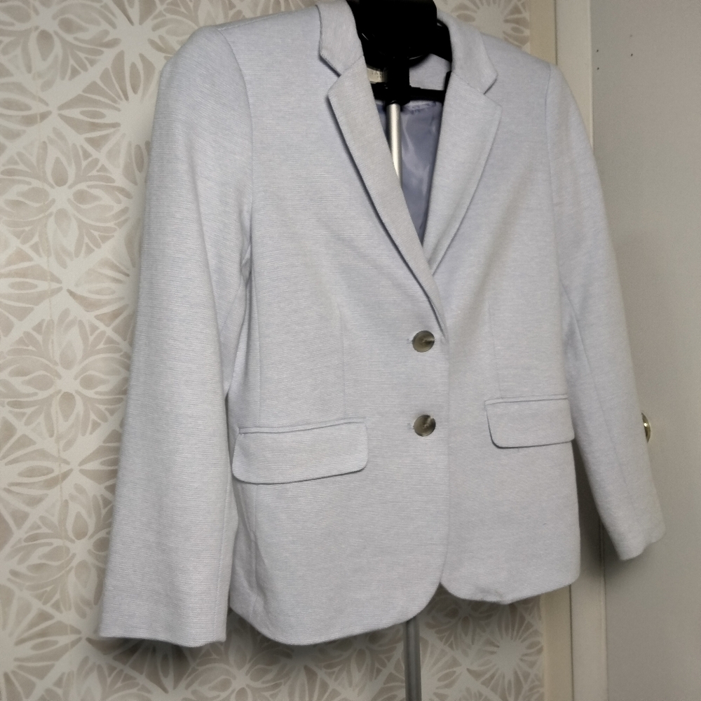 Talbots Aberdeen Light Blue Two Button Blazer Jac… - image 4